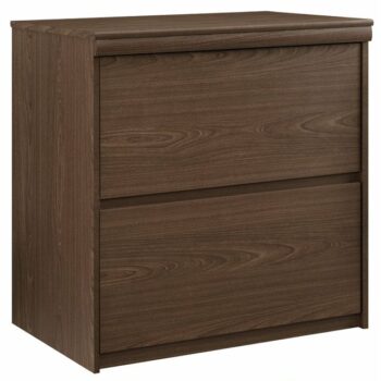 Dorel Presley lateral filling cabinet in dark cherry -0