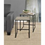 Dorel Stewart Nesting in Distressed Grey Oak or White and grey-19902