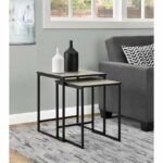 Dorel Stewart Nesting in Distressed Grey Oak or White and grey-19903