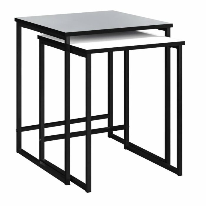 Dorel Stewart Nesting in Distressed Grey Oak or White and grey-19901