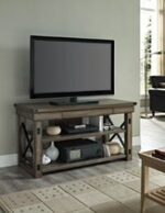 Dorel Wildwood Veneer 50" TV unit in Espresso or Rustic Grey-19950