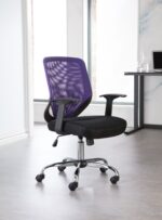 Alphason Atlanta office chair Black Grey & Purple-19069