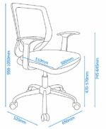 Alphason Atlanta office chair Black Grey & Purple-19071