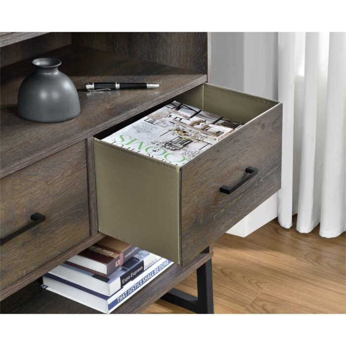 Dorel Candon bookcase in medium brown-19115