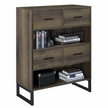 Dorel Candon bookcase in medium brown-0