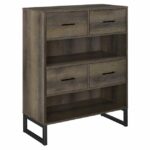 Dorel Candon bookcase in medium brown-19118