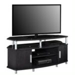 Dorel Carson corner tv stand in espresso/ sonoma oak/ two-tone-0