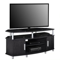 Dorel Carson corner tv stand in espresso/ sonoma oak/ two-tone-0