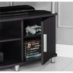 Dorel Carson corner tv stand in espresso/ sonoma oak/ two-tone-19132