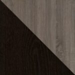 Dorel Carson corner tv stand in espresso/ sonoma oak/ two-tone-19127