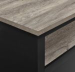 Dorel 64" Carver storage cabinet in black-19146