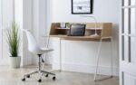 Julian Bowen Palmer Home Office Desk Oak & White-20252