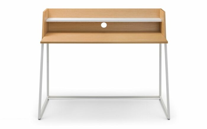 Julian Bowen Palmer Home Office Desk Oak & White-20247