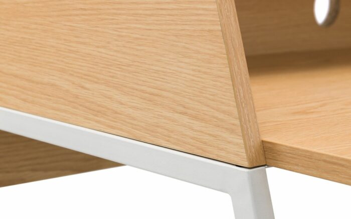 Julian Bowen Palmer Home Office Desk Oak & White-20251