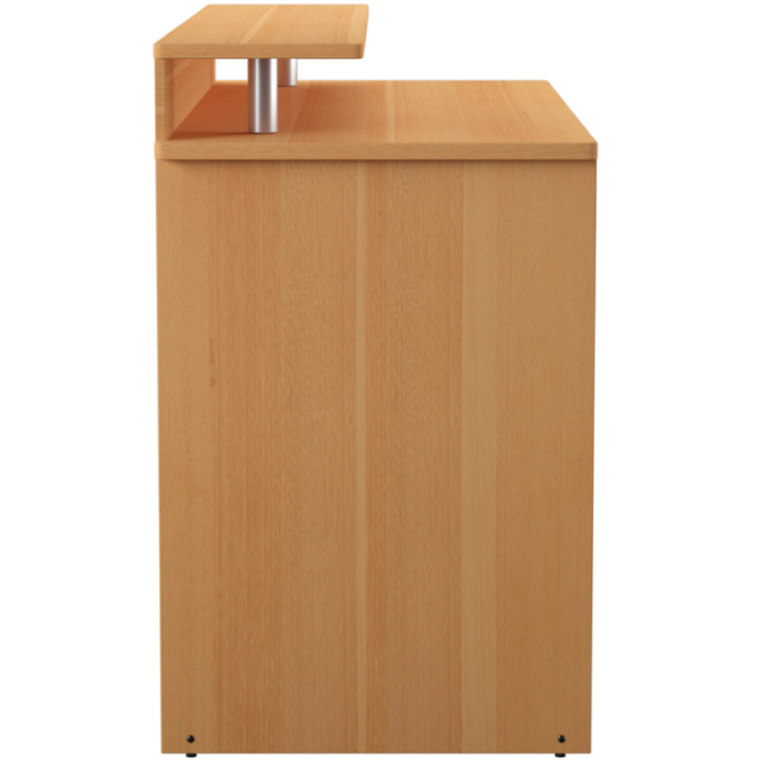 Alphason Albany Computer Desk with Storage - Beech & White-20334