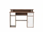 Alphason Albany Computer Desk with Storage - Walnut & White-20345