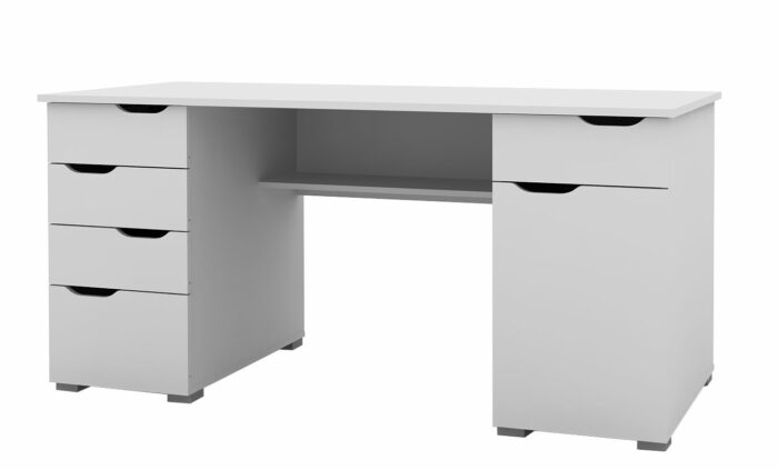 Alphason Kentucky Contemporary Desk in 3 Colours, White,Dk Oak & White or Lt Oak & Grey -20354