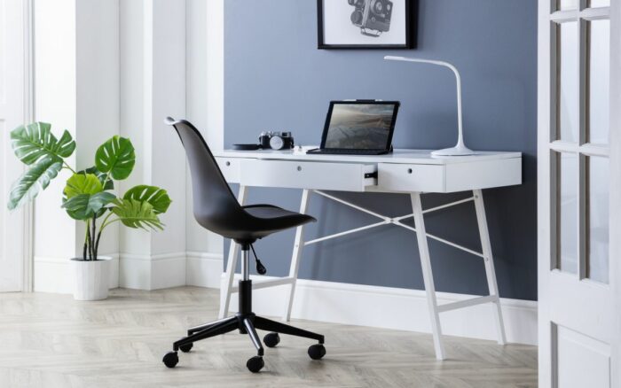 Julian Bowen Trianon Home Office Desk White-20236