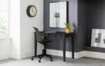 julian bowen Carrington Desk Black Finish 2 Drawers-20447