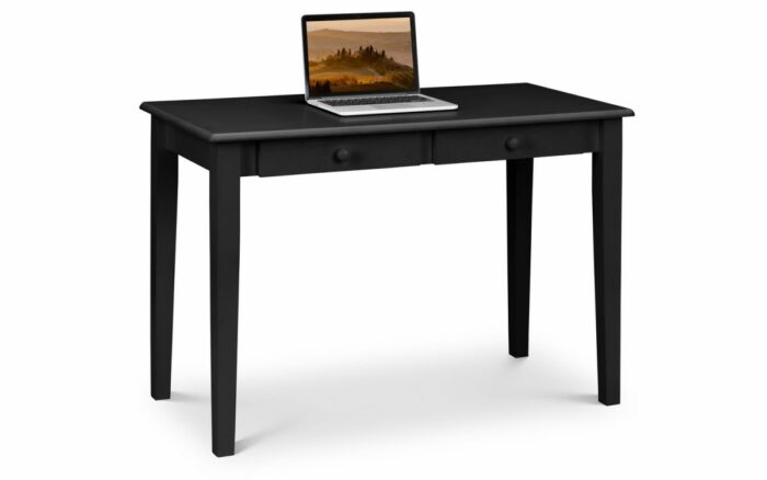 julian bowen Carrington Desk Black Finish 2 Drawers-20450
