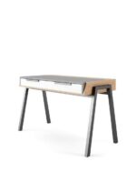 Alphason Geneva Desk Walnut/White Multi Colour with Storage-20460