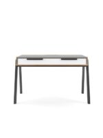 Alphason Geneva Desk Walnut/White Multi Colour with Storage-20464