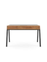 Alphason Geneva Desk Walnut/White Multi Colour with Storage-20462