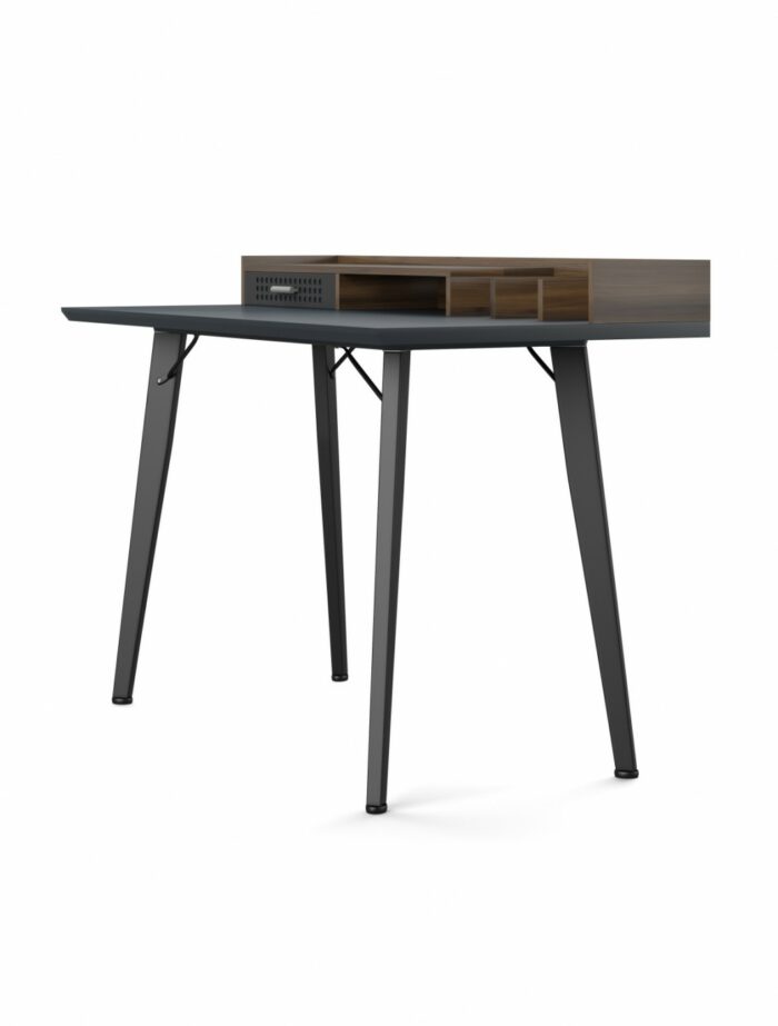 Alphason Memphis Walnut & Grey Contemporary desk -20652