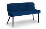 julian bowen Luxe Velvet Dining Bench Blue, Grey or Mustard-20515