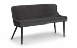 julian bowen Luxe Velvet Dining Bench Blue, Grey or Mustard-0