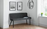 julian bowen Luxe Velvet Dining Bench Blue, Grey or Mustard-20513