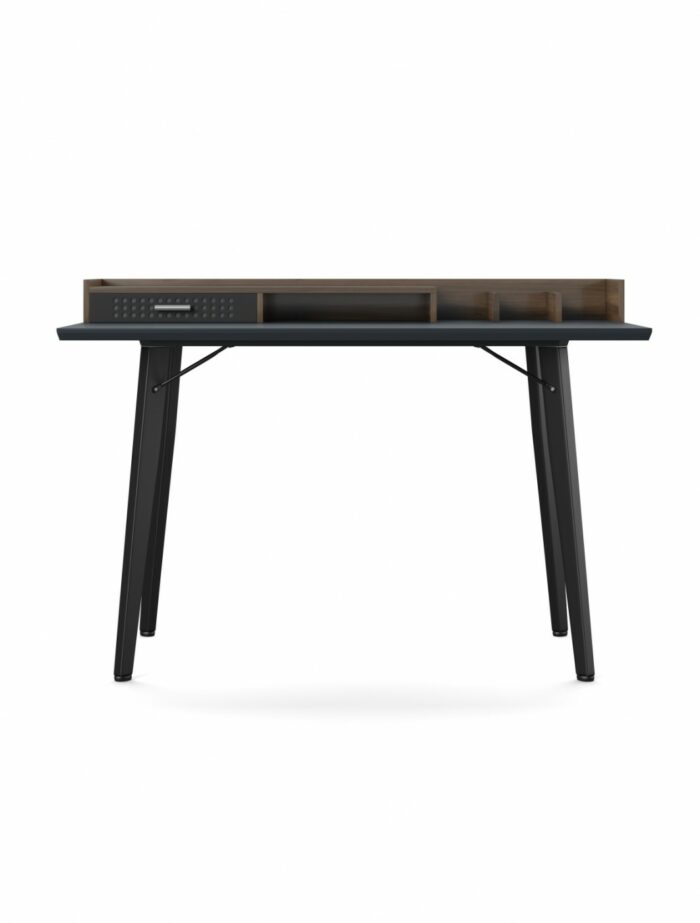 Alphason Memphis Walnut & Grey Contemporary desk -20654