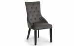 Julian Bowen Veneto Knockerback Chair Grey Velvet-0