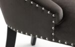 Julian Bowen Veneto Knockerback Chair Grey Velvet X 2-20494