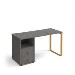 dams Cairo straight desk with support pedestal with drawers-20767