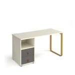 dams Cairo straight desk with support pedestal with drawers-20769