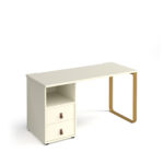 dams Cairo straight desk with support pedestal with drawers-20770