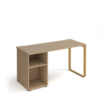 dams Cairo straight desk with support pedestal -0