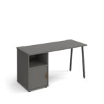 dams Sparta A-Frame Straight Desk with Support pedestal with Cupboard door-20736