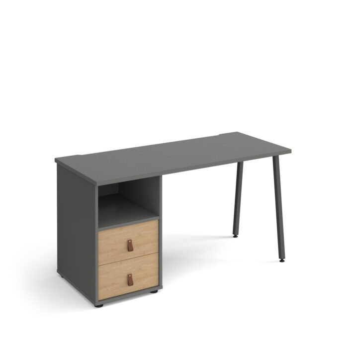 dams Sparta A-Frame Straight Desk with Support pedestal with Drawers-20716