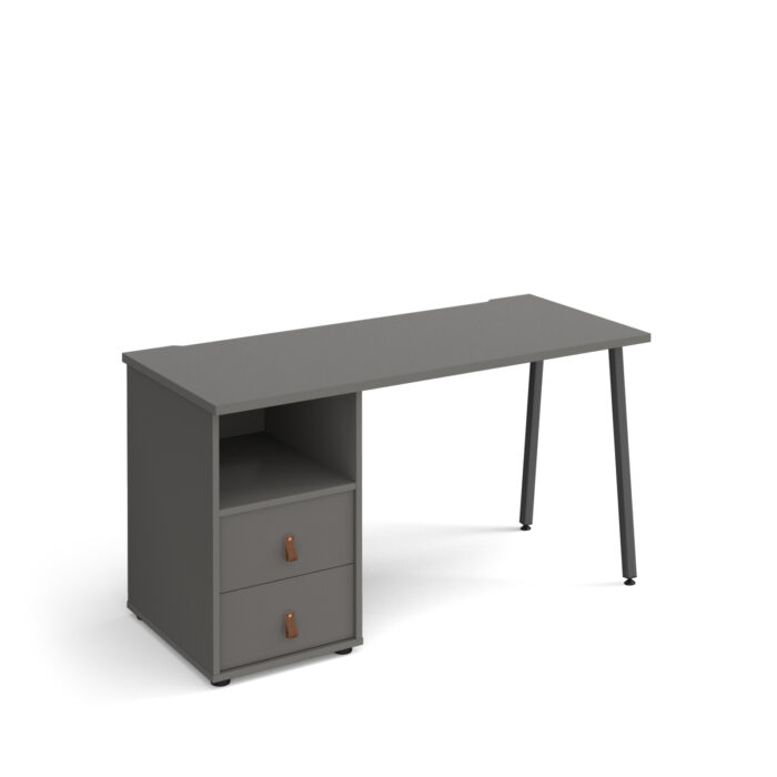 dams Sparta A-Frame Straight Desk with Support pedestal with Drawers-20714
