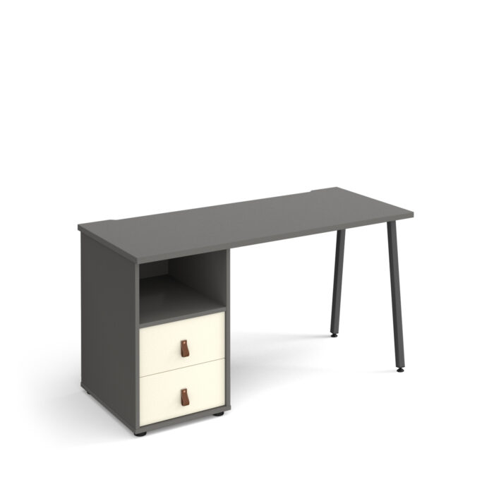 dams Sparta A-Frame Straight Desk with Support pedestal with Drawers-20711