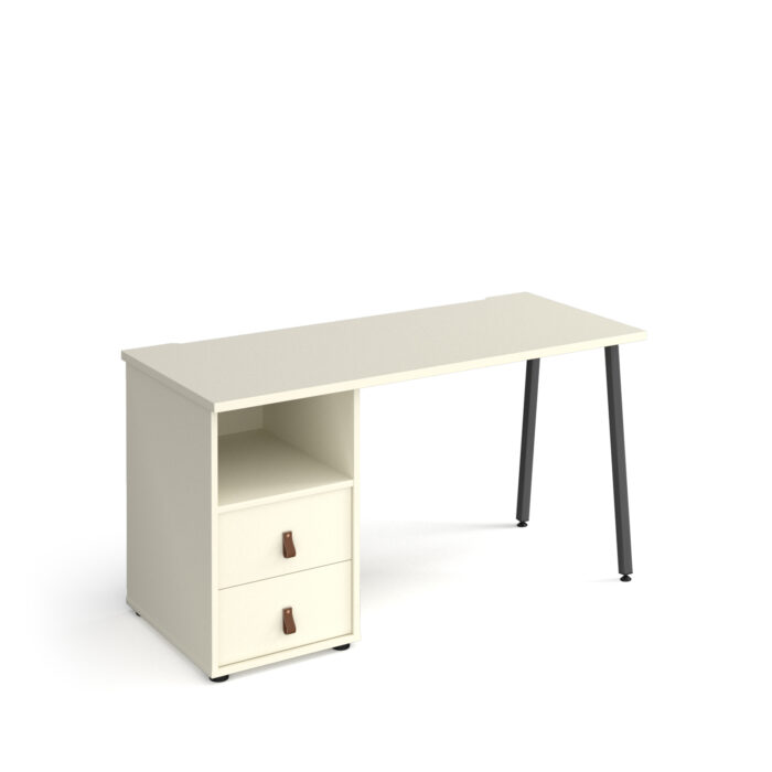 dams Sparta A-Frame Straight Desk with Support pedestal with Drawers-20713