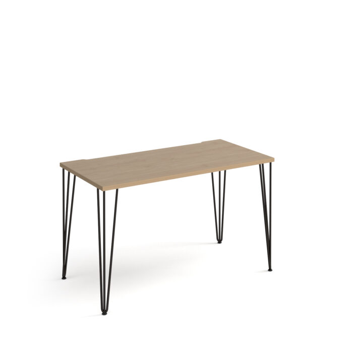 Dams Tikal straight desk 1000/1200mm x 600mm with hairpin leg -20707