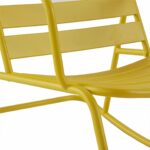 Novogratz Roberta Indoor or Outdoor Rocker Rocking Chair 3 pc Set in Yellow-21034