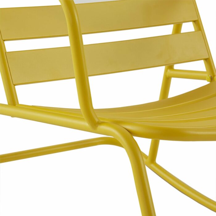 Novogratz Roberta Indoor or Outdoor Rocker Rocking Chair 3 pc Set in Yellow-21034
