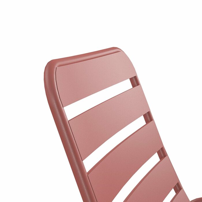 Novogratz Roberta Indoor or Outdoor Rocker Rocking Chair 3 pc Set in Red-21066