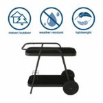 Novogratz Barbie Serving Bar Trolley Cart - Charcoal-21180