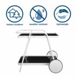 Novogratz Barbie Serving Bar Trolley Cart - White-21191