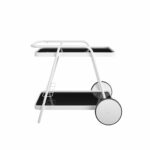 Novogratz Barbie Serving Bar Trolley Cart - White-21189